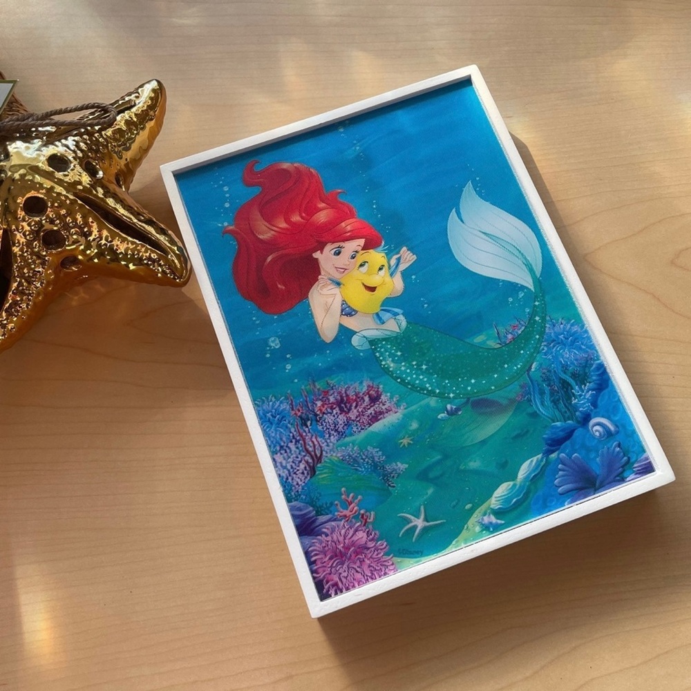 Disney Ariel & Flounder Holographic Picture